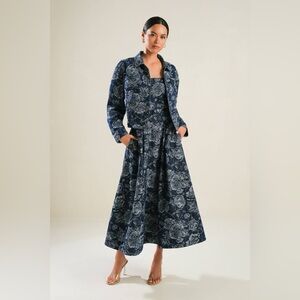 FREEMARKET Jacquard Denim Jacket with Pockets